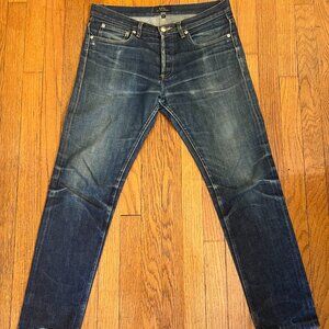 A.P.C. New Petit Standard 30x30 - Raw Indigo Japanese Denim